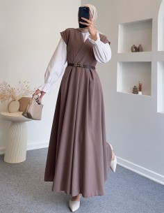6086 kemerli jile - kahverengi