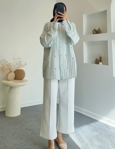 5183 taş detaylı tunik - mint 2