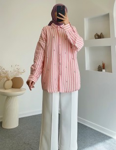 5183 taş detaylı tunik -