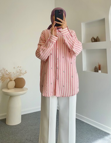 5183 taş detaylı tunik -