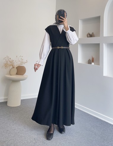 6086 kemerli jile -Siyah