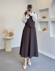 7042 çarpraz düğmeli yelek... 2