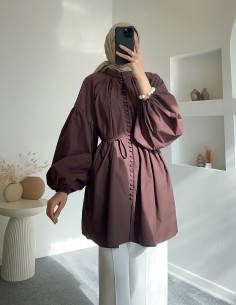 HY24311 düğmeli poplin... 2