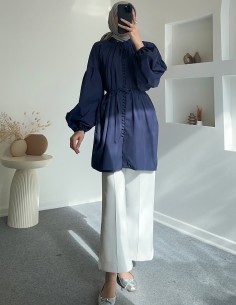 HY24311 düğmeli poplin... 2