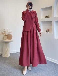 9012 bağcıklı etek takım-...