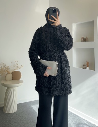 2847 güllü takım - siyah