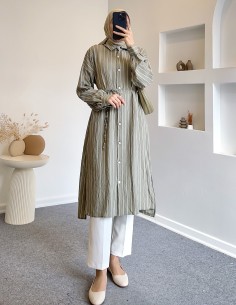 22007 çizgili tunik -Mint