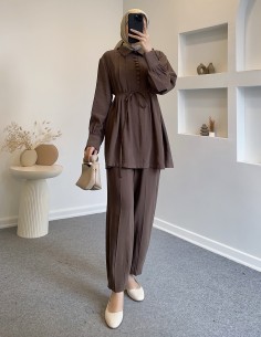 2570 pantolon takım-Acı kahve 2