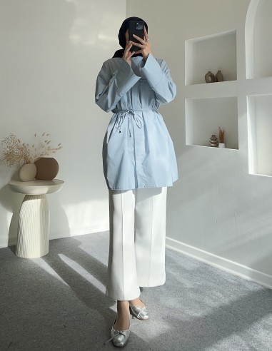 6659 celsin cepli gömlek -Mavi