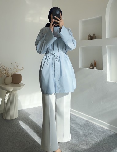 6659 celsin cepli gömlek -Mavi