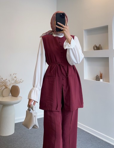 2599 ikili takım - bordo