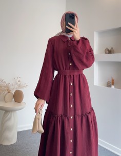 7310 Brit düğmeli pileli... 2