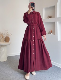 7310 Brit düğmeli pileli...