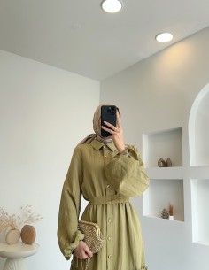 7310 Brit düğmeli pileli... 2