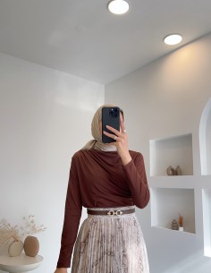 Zara candy bluz - Kahverengi 2