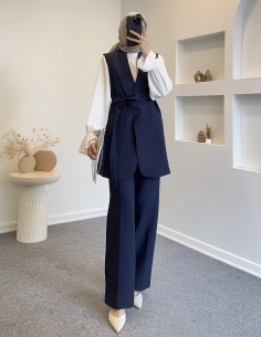 HK24125 şal yaka yelekli...