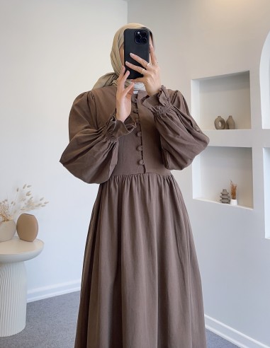 317 yanlanlardan bağlamalı elbise -...