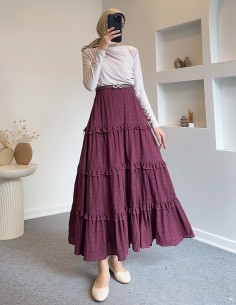 D29091 kat kat etek - bordo