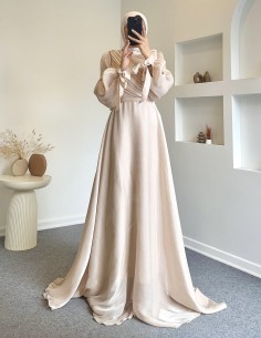 3023 rüya drapeli elbise -...