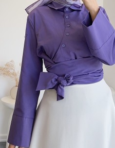 B2994 yan düğmeli bağlamalı...