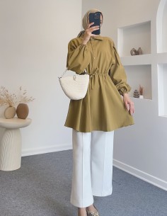 315 bel büzgülü gömlek -...