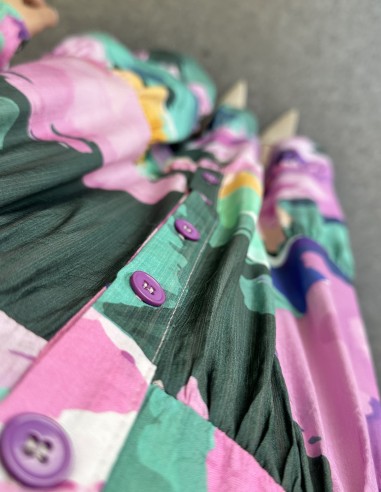 71277 viskon elbise - pudra