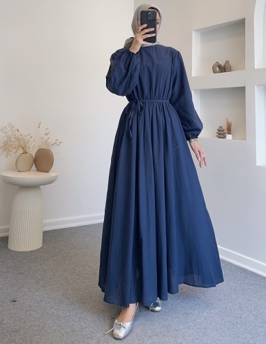 255001 premium vual elbise - lacivert