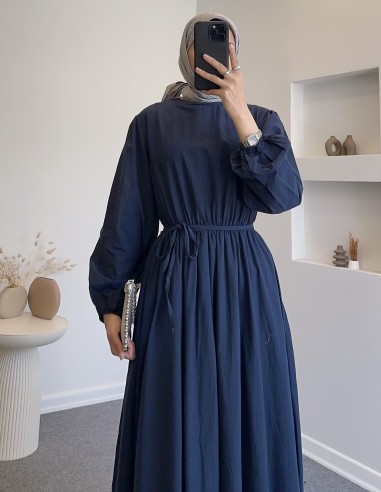 255001 premium vual elbise - lacivert