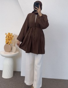 51414 nervürlü gömlek -... 2