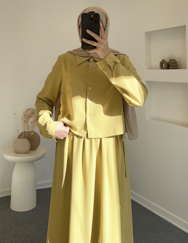 2805 yandan bağlamalı takım -Yağ yeşili