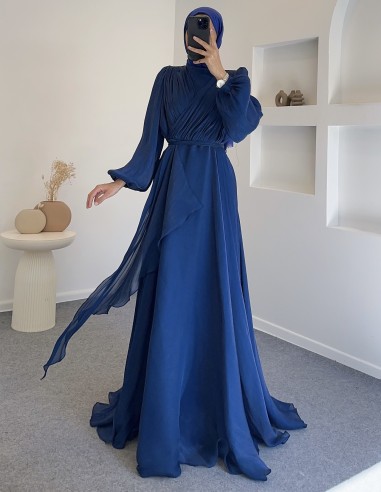 25Y-3072 hayal elbise -lacivert