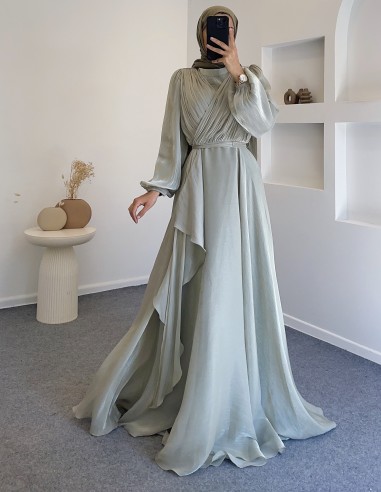 25Y-3072 hayal elbise - şort mint yeşili