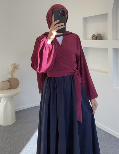 1313 kurvaze bağlamalı elfida bluz...