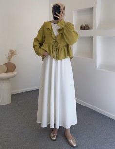 D29255 fırfır bluz - yağ...