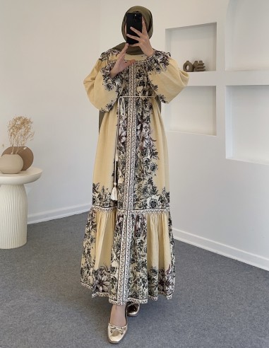 51155 lavinia elbise -sarı