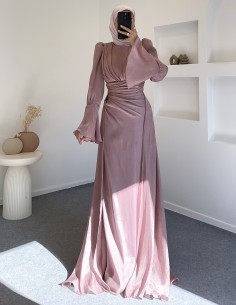 8558 şura elbise -pudra 2