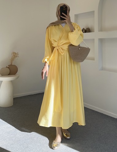 8849 kurvaze bağlamalı takım - sarı