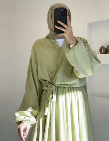 8849 kurvaze bağlamalı takım - Yeşil