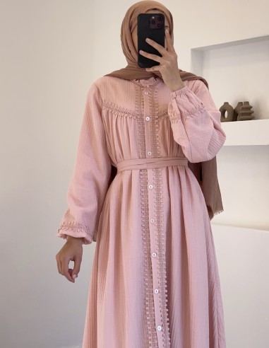 7853 ada elbise -Pembe