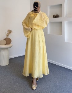 51861 Sedef takım - sarı