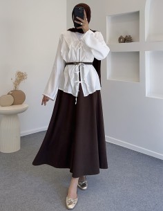 8029 Elfida fırfır gömlek -... 2