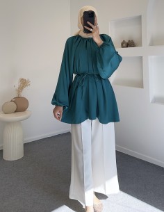 015 zara model saten tunik...