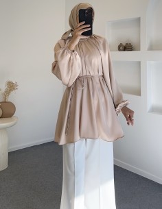 015 zara model saten tunik...