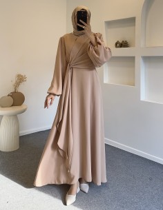 307 mola elbise -Bisküvi rengi