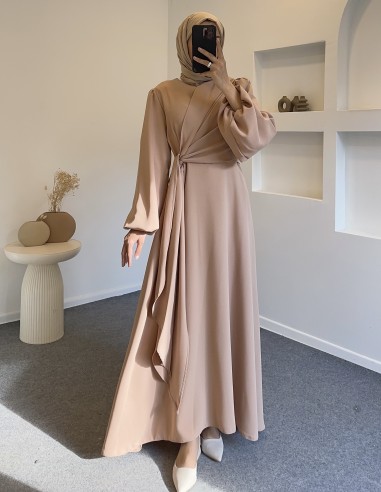 307 mola elbise -Bisküvi rengi