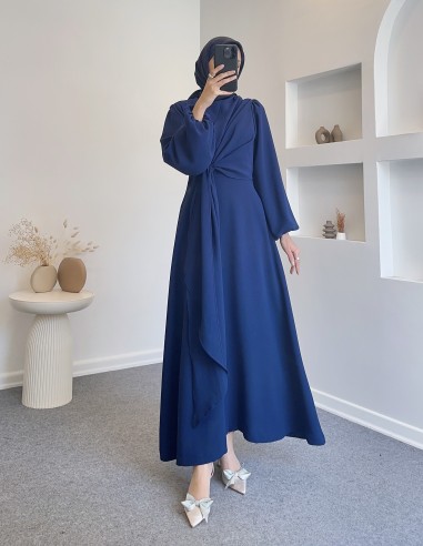 307 mola elbise - Lacivert