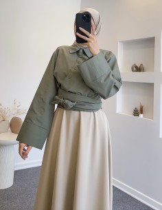 B2994 yan düğmeli bağlamalı...