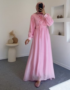 7862 selen elbise - Pembe