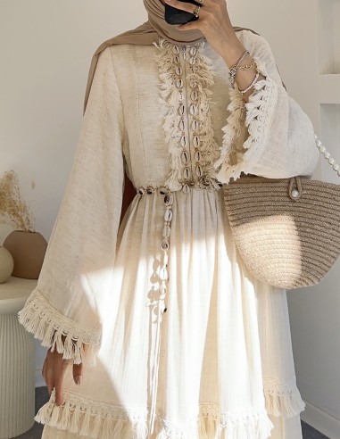 51164 Alaçatı elbise - taş