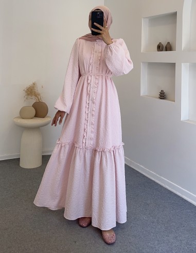 1513 sera elbise - pudra pembe